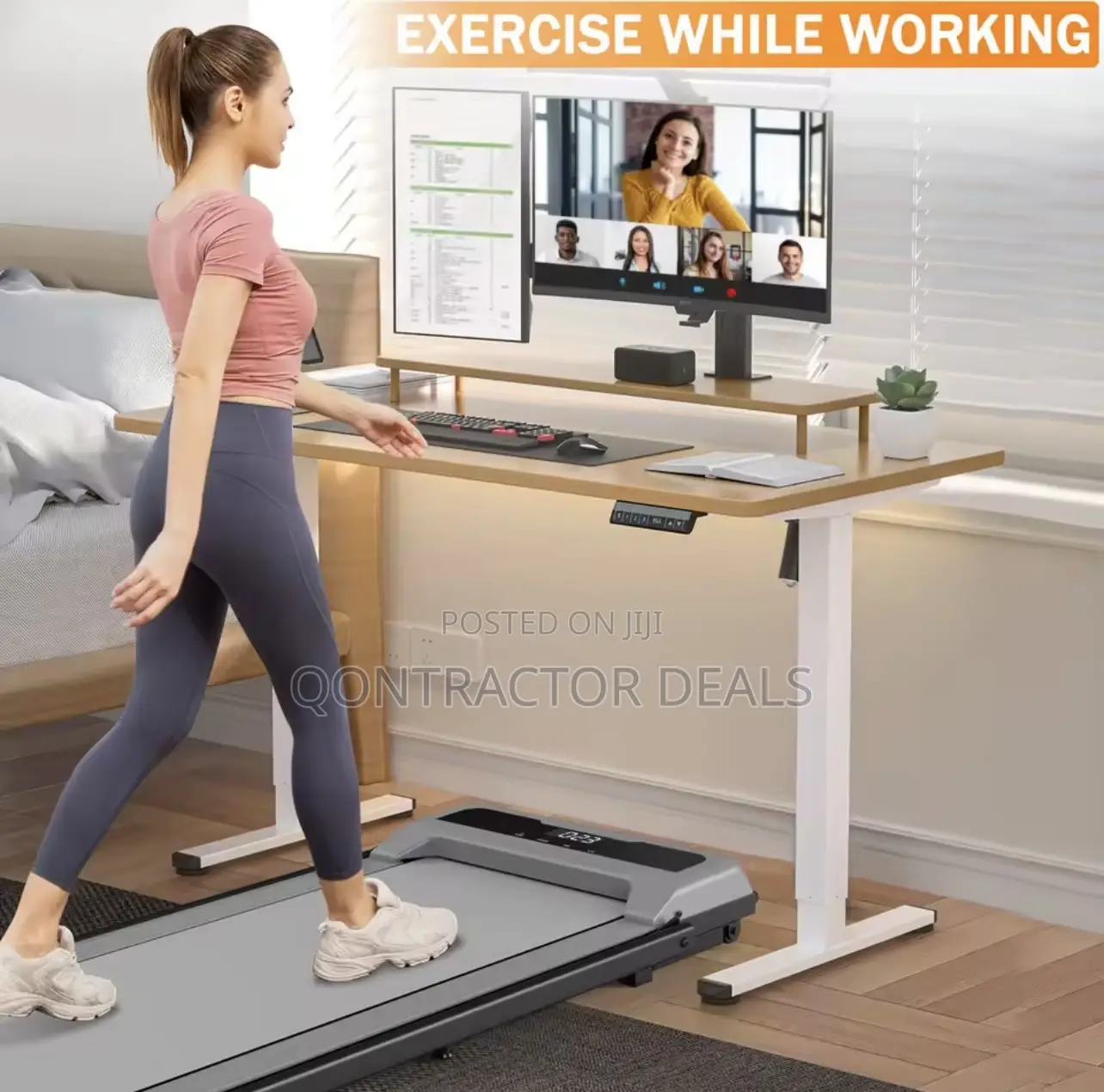Qontractor Bluetooth Speaker With App Use Treadmill Walking Pad