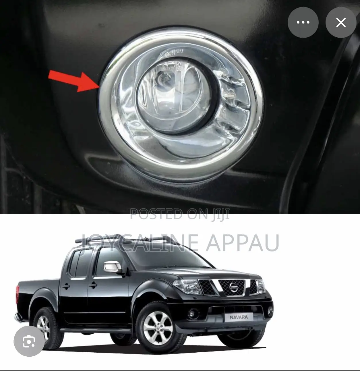 Nissan Navara 2006 to 2011 Fog Light and Cover With Bulb