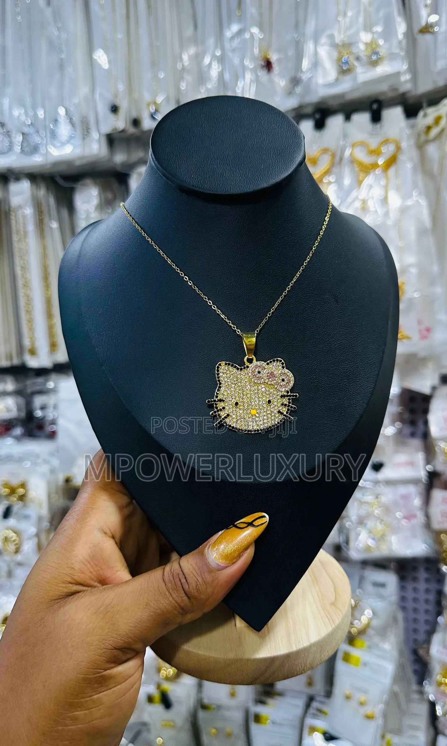 Hello Kitty Necklace Gold and Silver