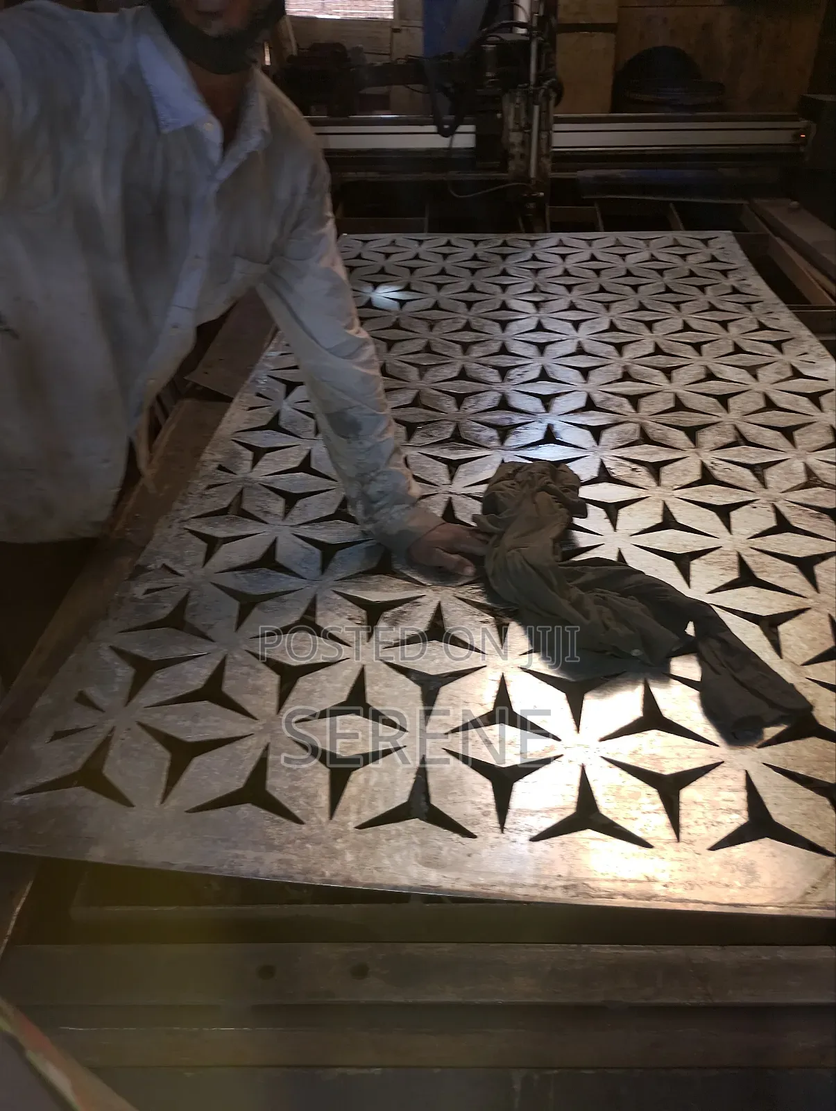 Galvanized Metal Plate With Laser-Cut Design
