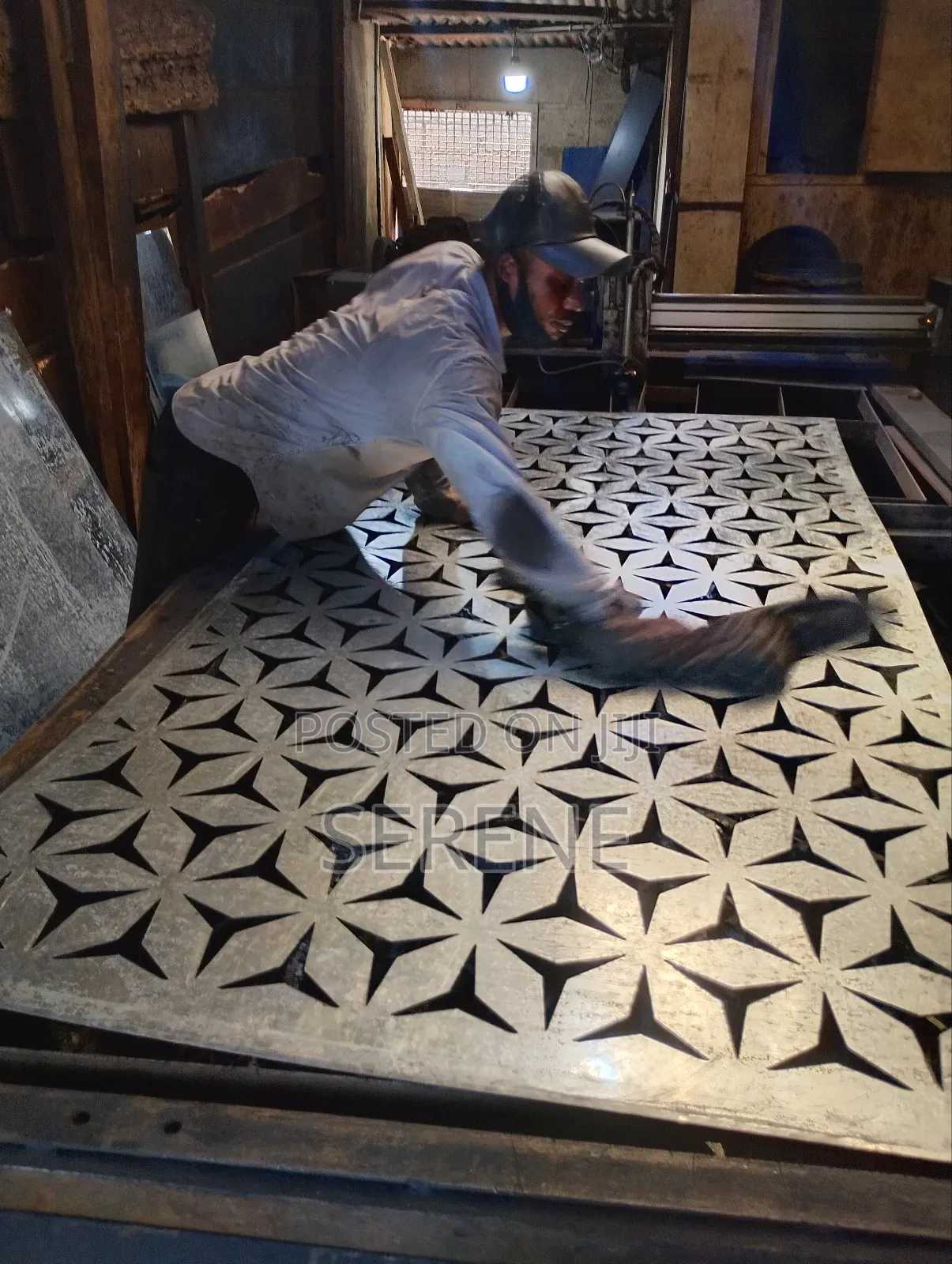 Galvanized Metal Plate With Laser-Cut Design