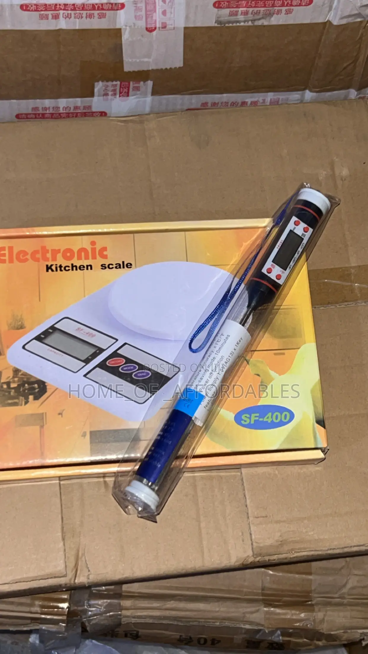 Kitchen Scale and Food Thermometer