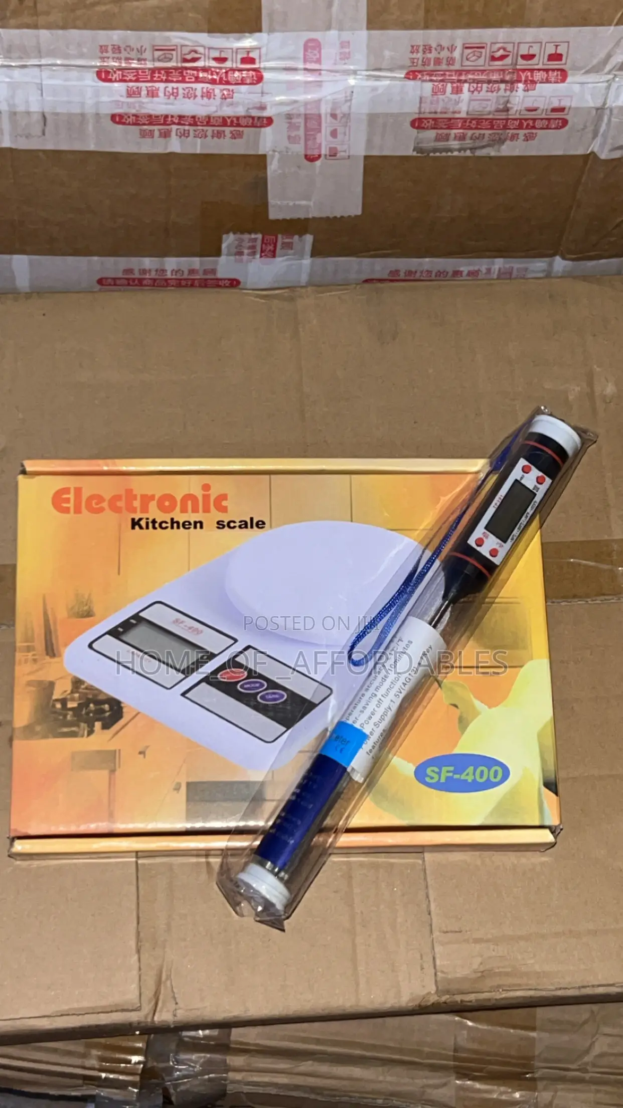 Kitchen Scale and Food Thermometer