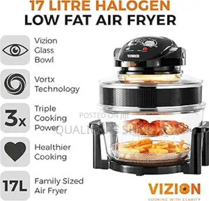 Halogen - Tower Vizion Halogen Low Fat Air Fryer 17 Litre Capacity