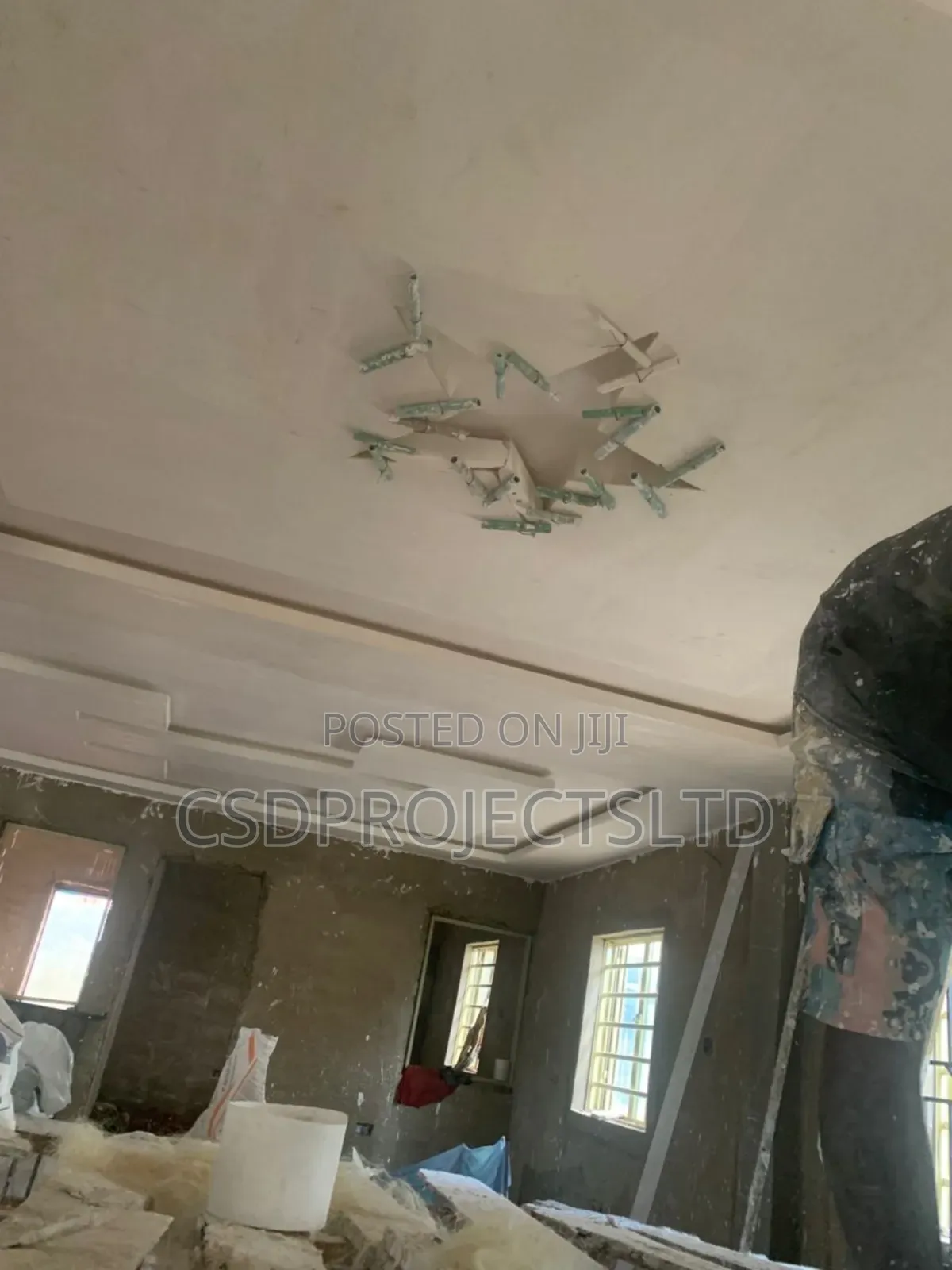 Pop Ceiling Painting,Wall Skimming,Tv Stand Design