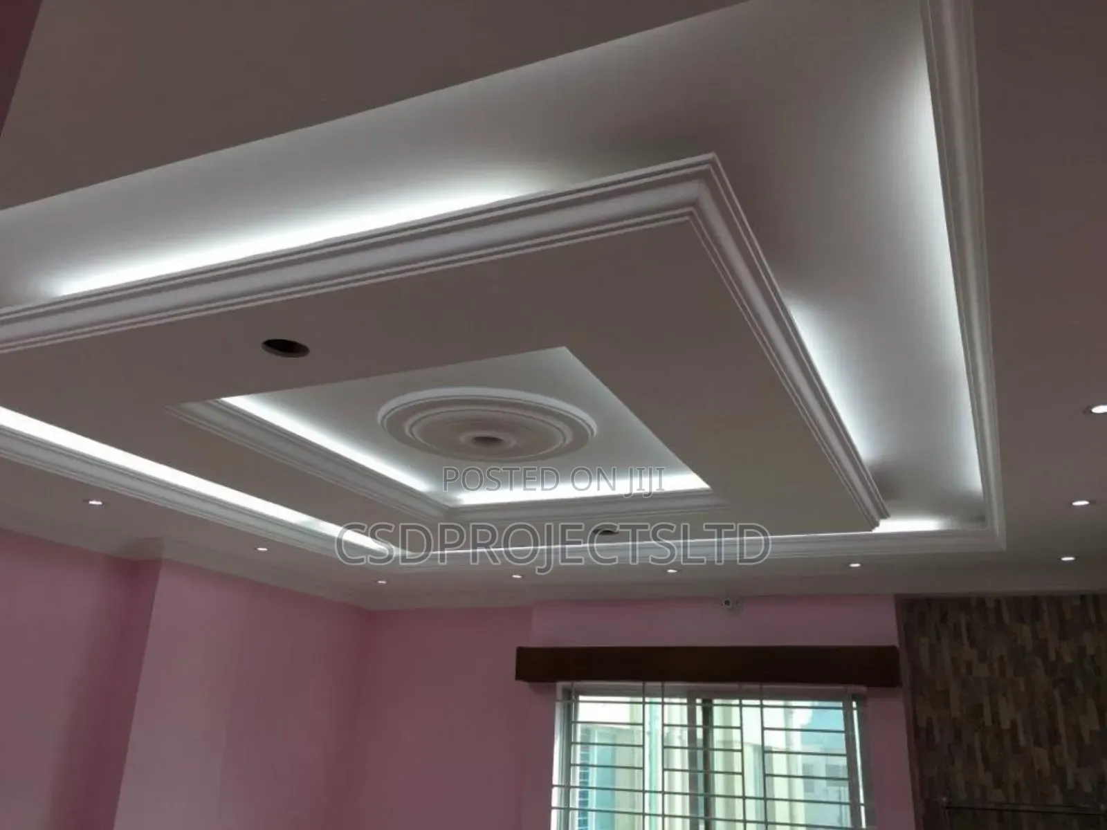 Pop Ceiling Painting,Wall Skimming,Tv Stand Design