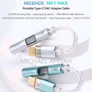 Nicehck Nk1 Max Type - C to Aux Dac Adapter Cable Amplifier