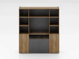 Executive Table and Bookshelf
