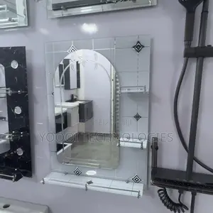 70x50 Bathroom Mirror With Racks