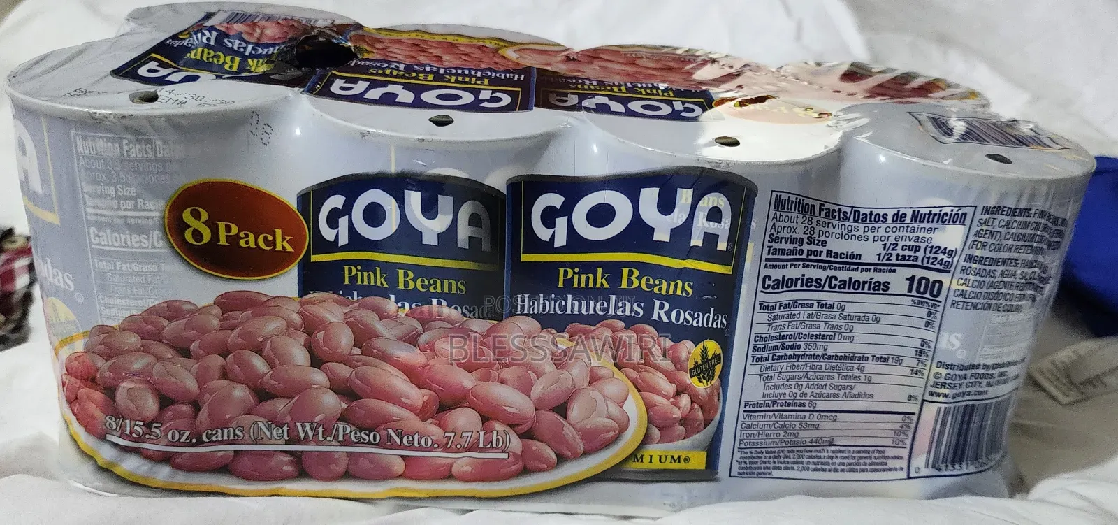 Goya Pink Beans, 15.5 Ounce (Pack of 8)