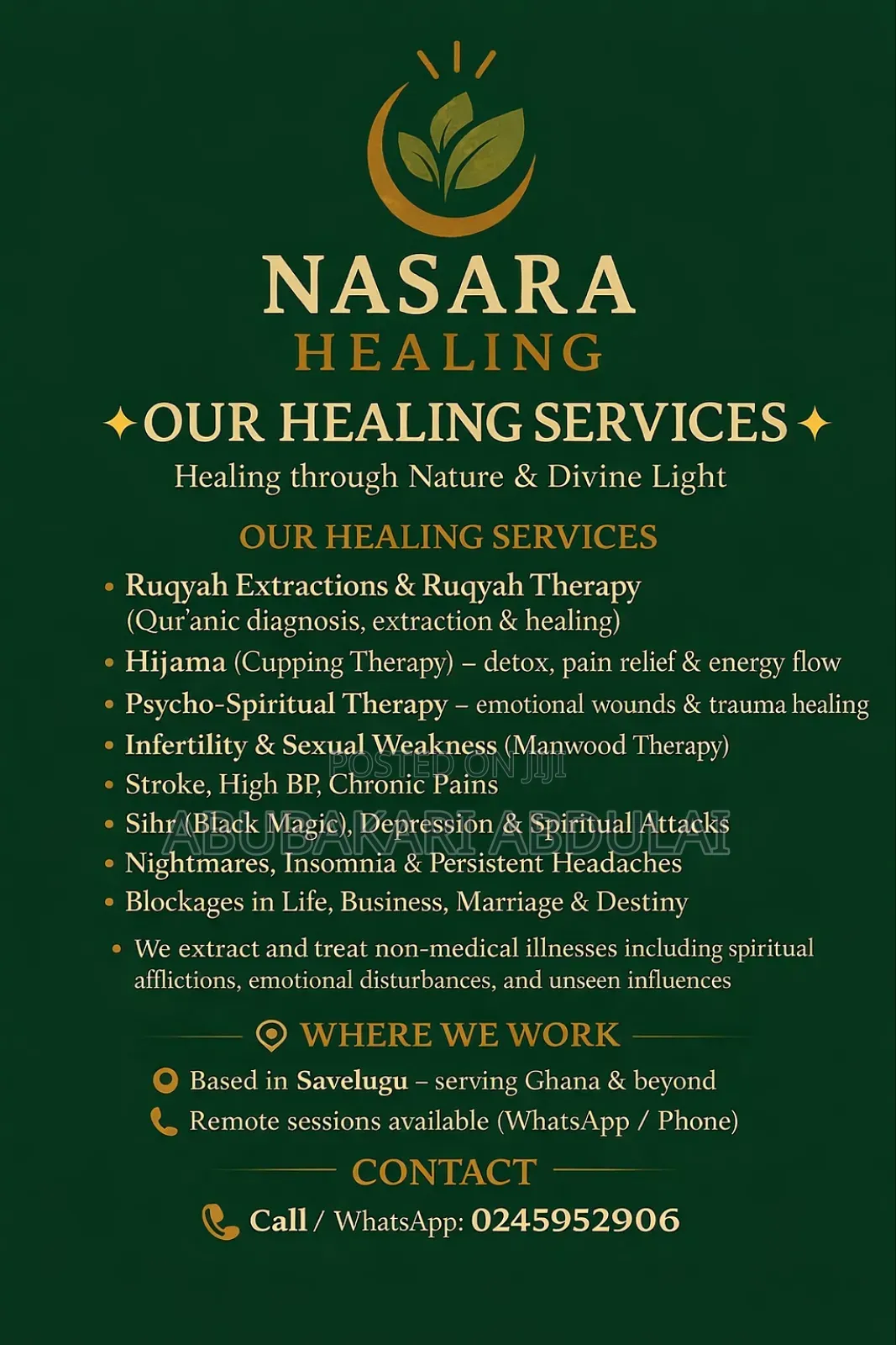 Jinn Catching, Ruqyah Extractions Hijama and Psychotherapy