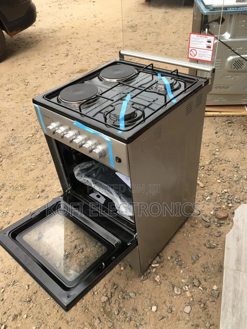 Durable 4-Burner Dual-Fuel Cooker