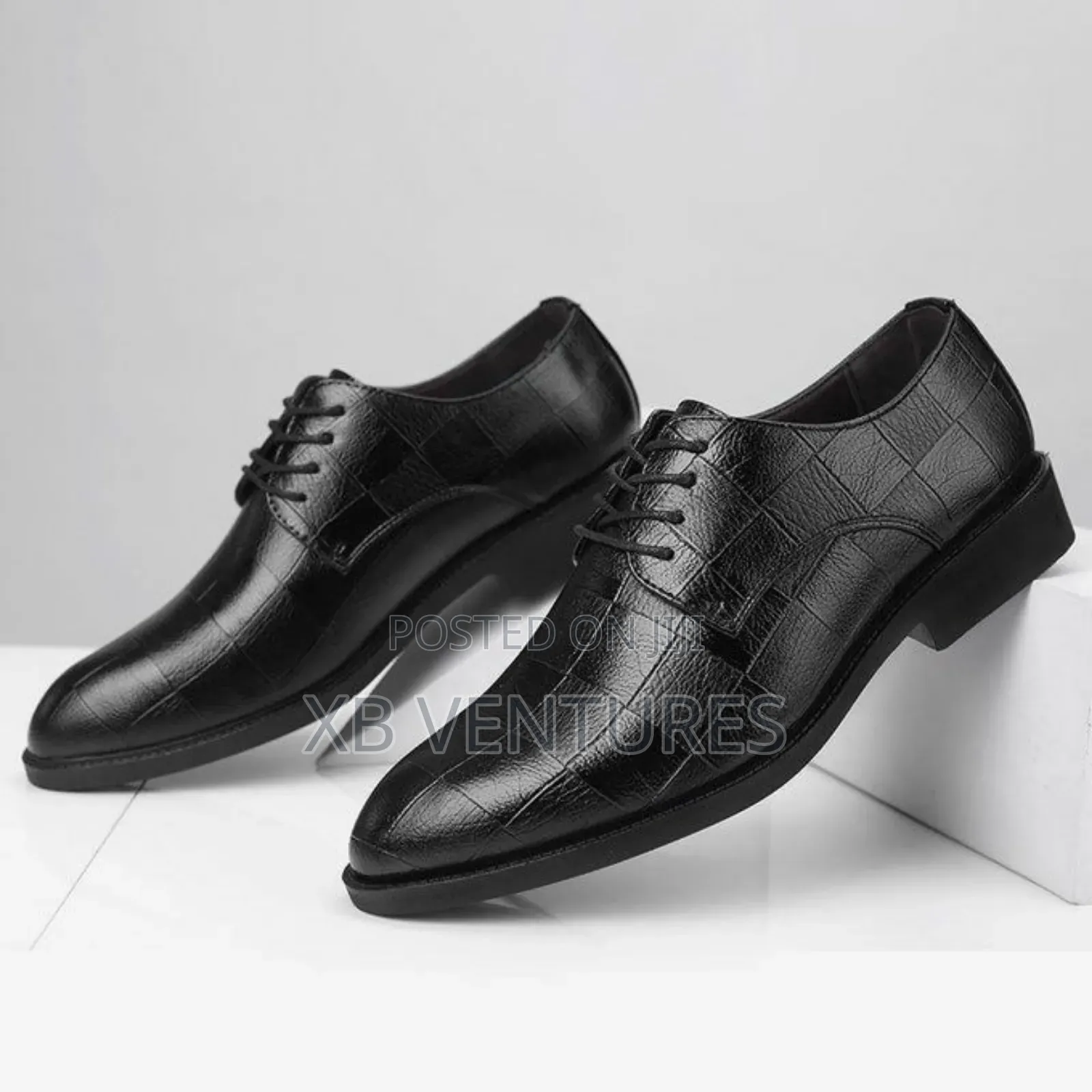 Lace-Up Dress Shoes for Business or Wedding Suit - Black