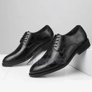 Lace-Up Dress Shoes for Business or Wedding Suit - Black
