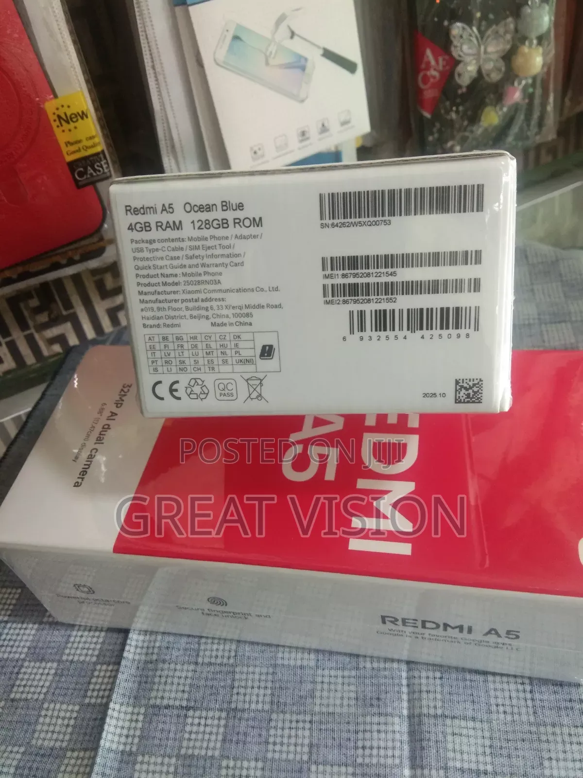New Xiaomi Redmi A5 4G 128 GB Blue