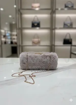 Luxury Faux-Fur Evening Clutch