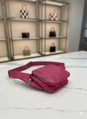 Magenta Leather Bag
