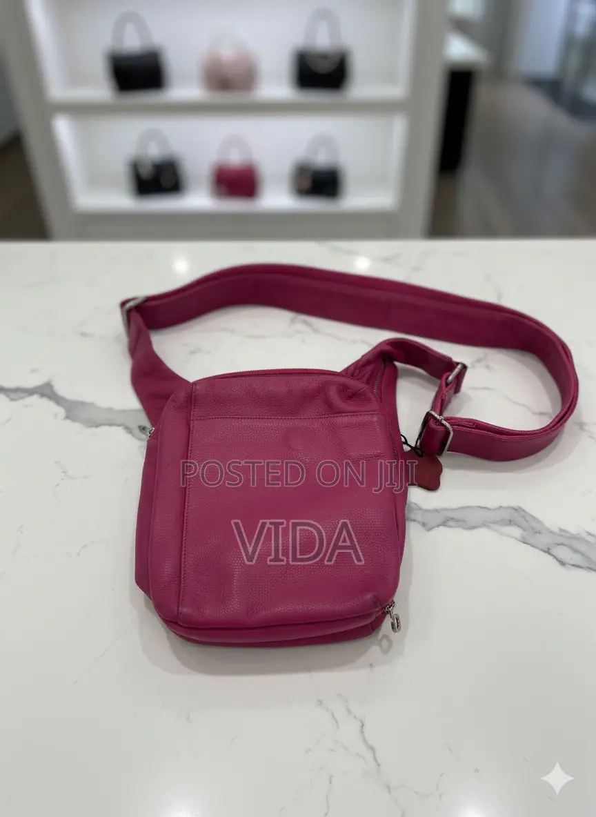 Magenta Leather Bag
