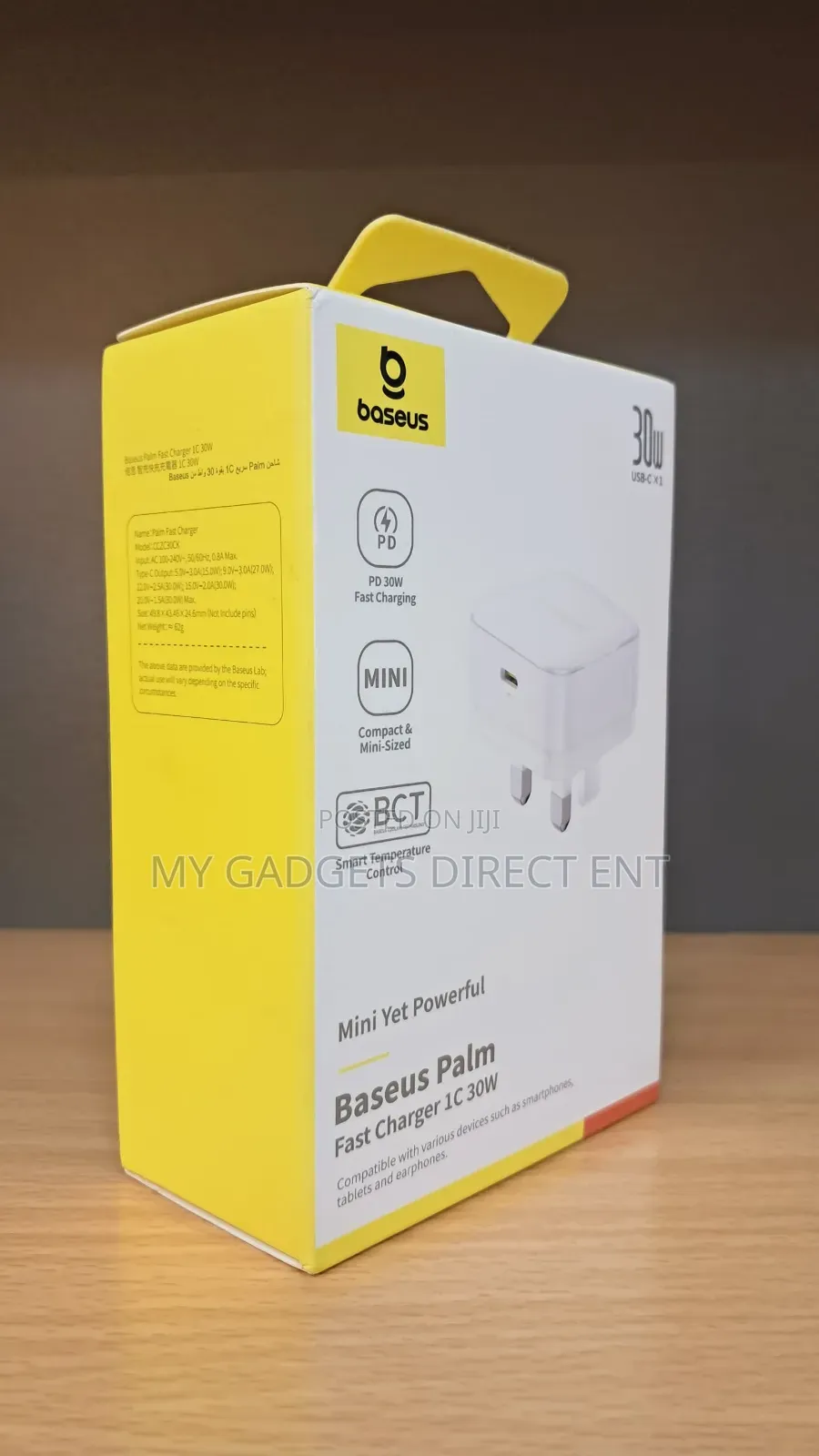 Baseus Palm Fast Charger 1c 30w Charger Head