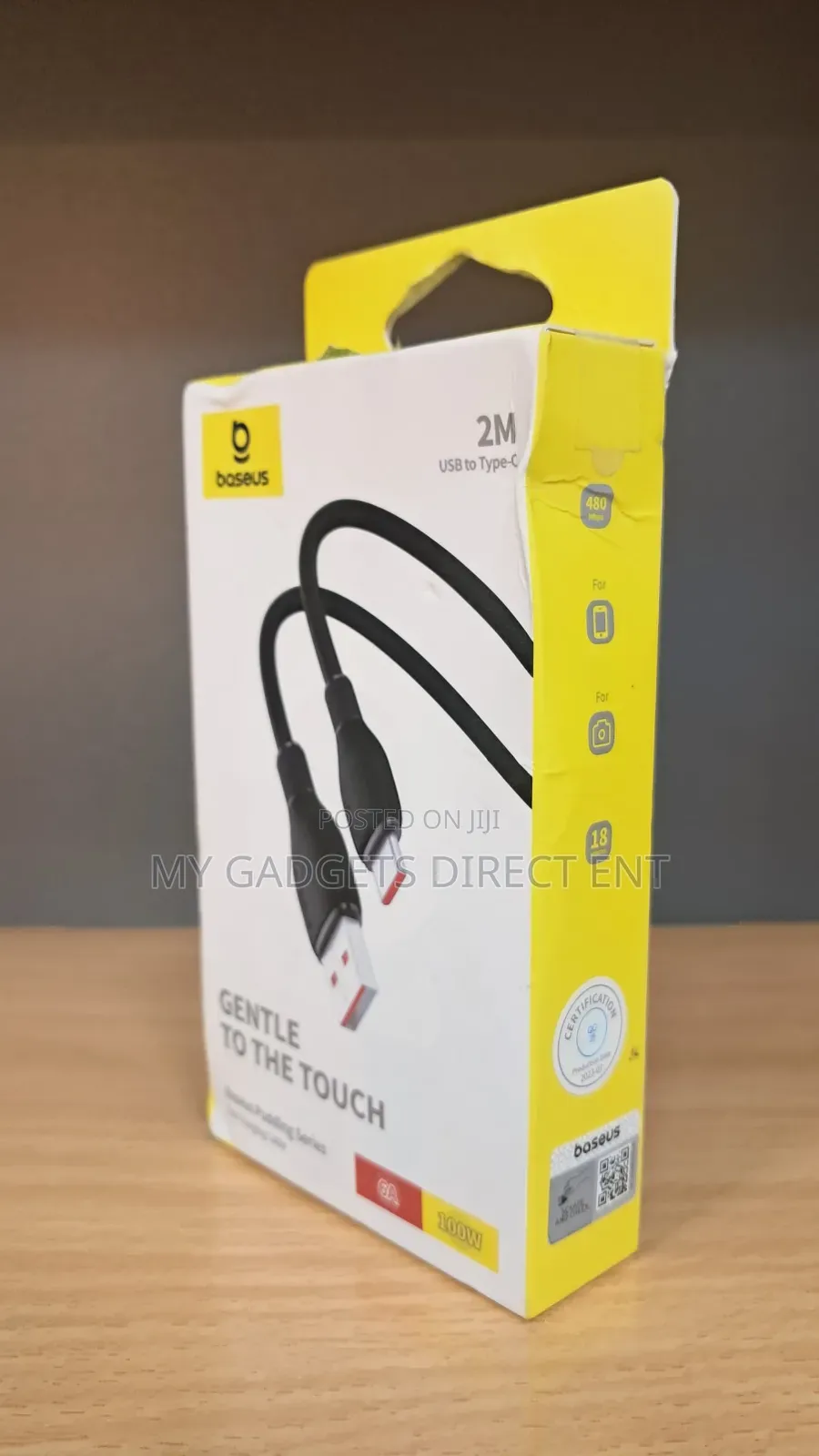 Baseus 100w Usb to C Cable -2 Meters