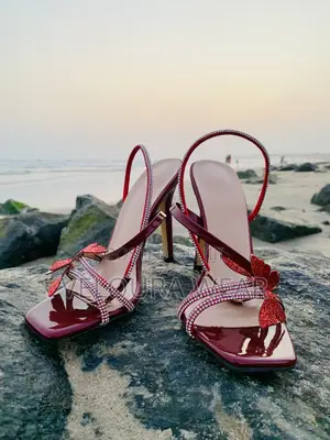 Red Butterfly Heels