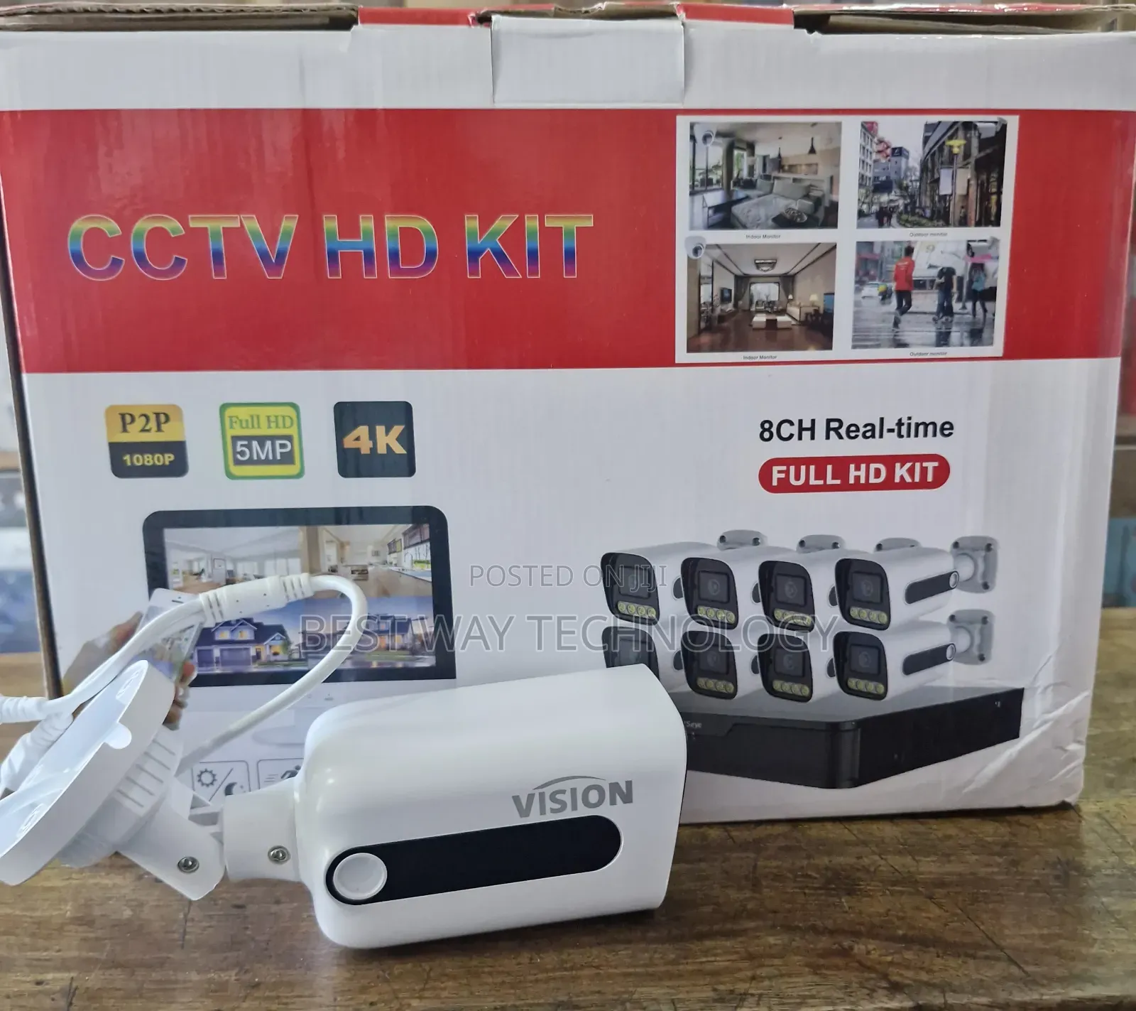 8ch Kit 5mp Full Colour With Voice
