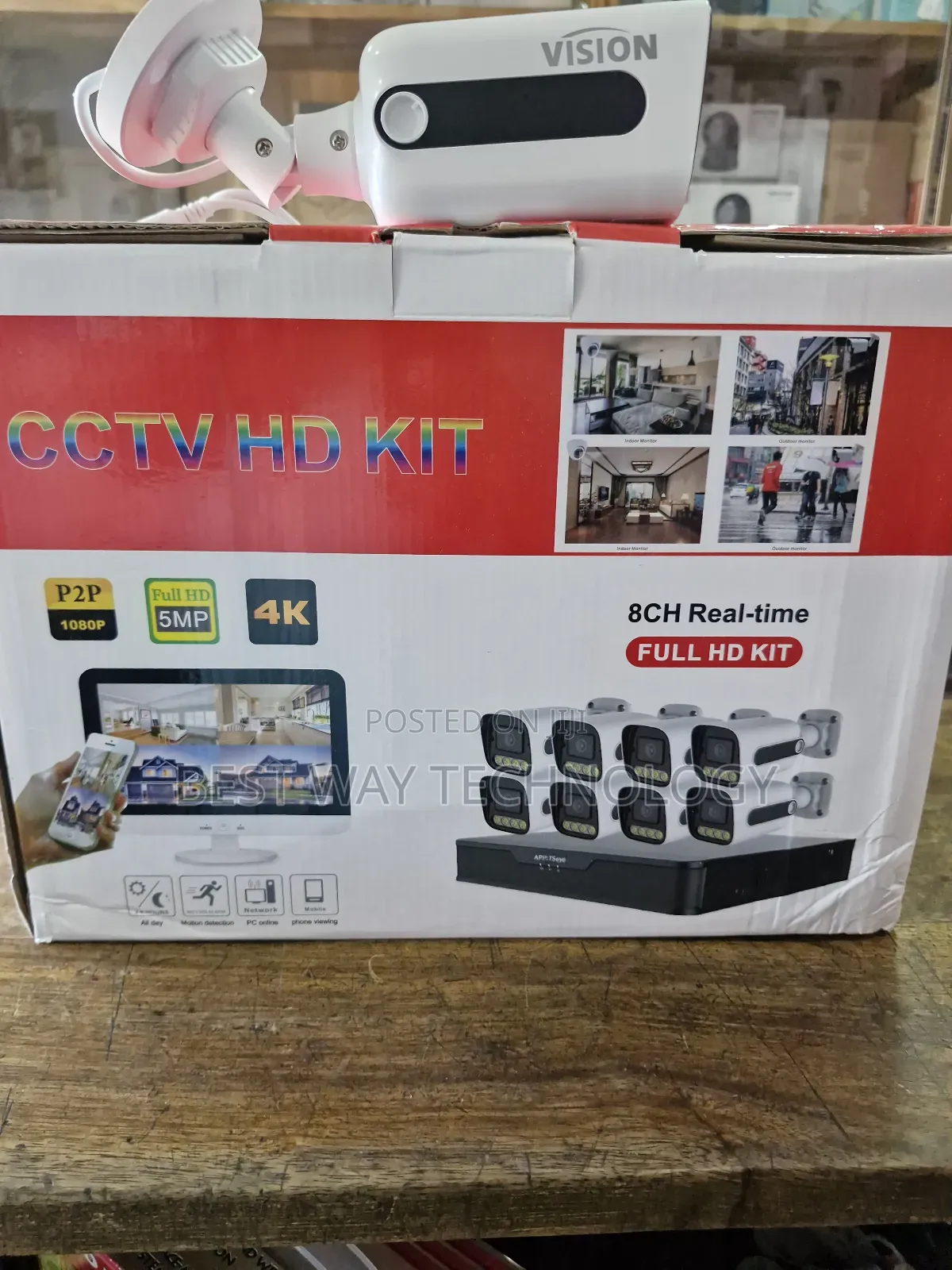 8ch Kit 5mp Full Colour With Voice