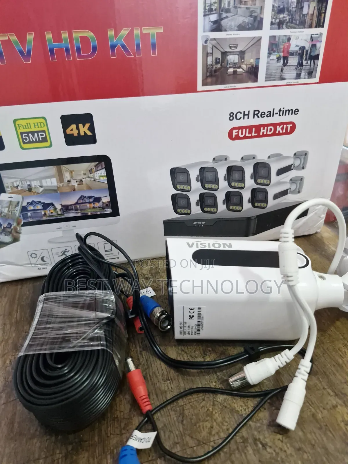 8ch Kit 5mp Full Colour With Voice