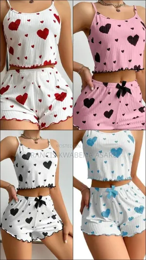 2 Pieces Crop Nightwear 40gh Wholesale