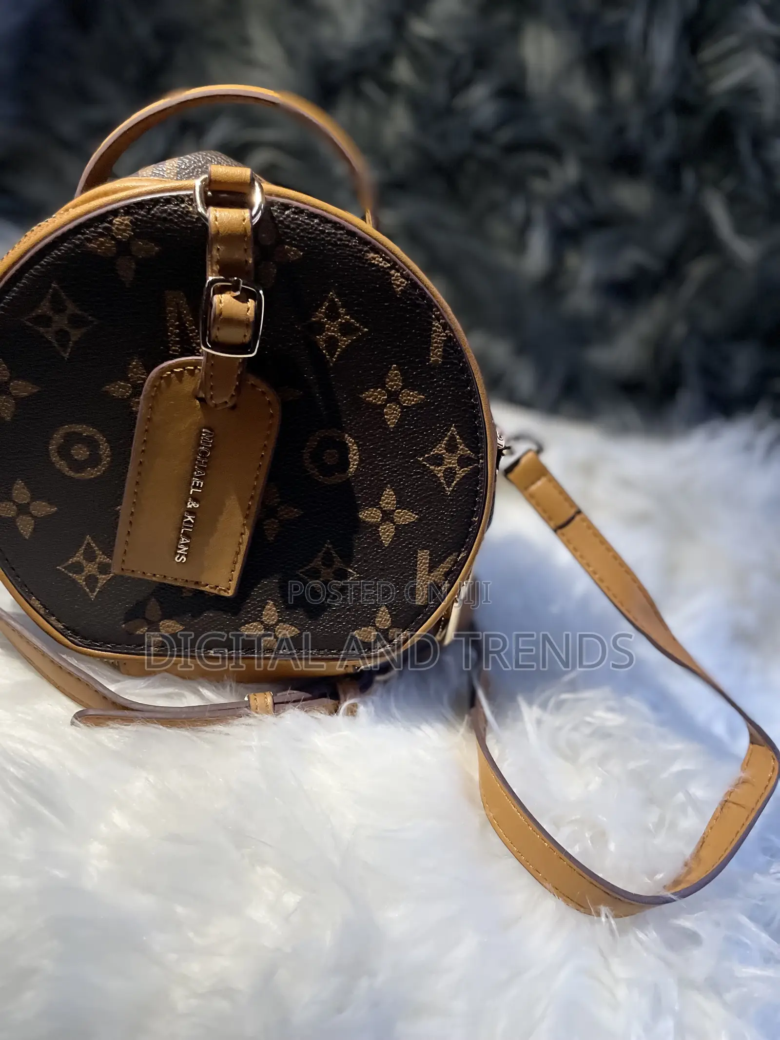 Round Monogram Crossbody Bag.