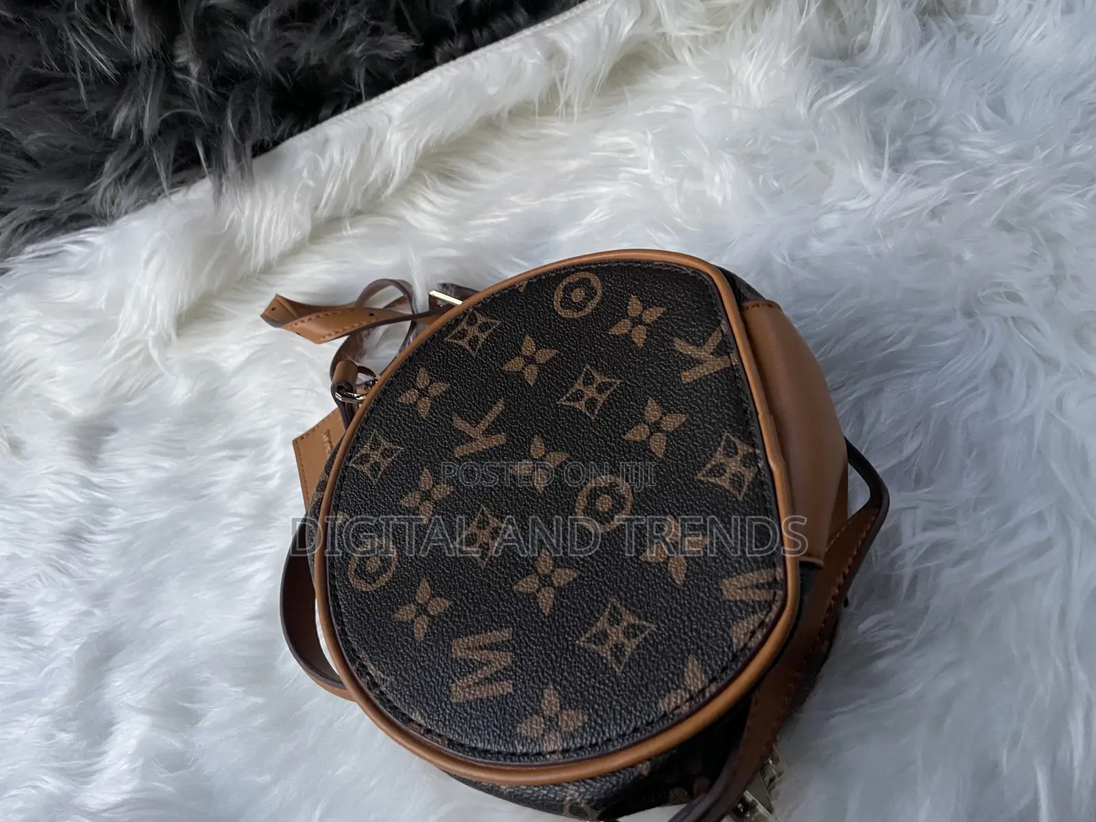 Round Monogram Crossbody Bag.