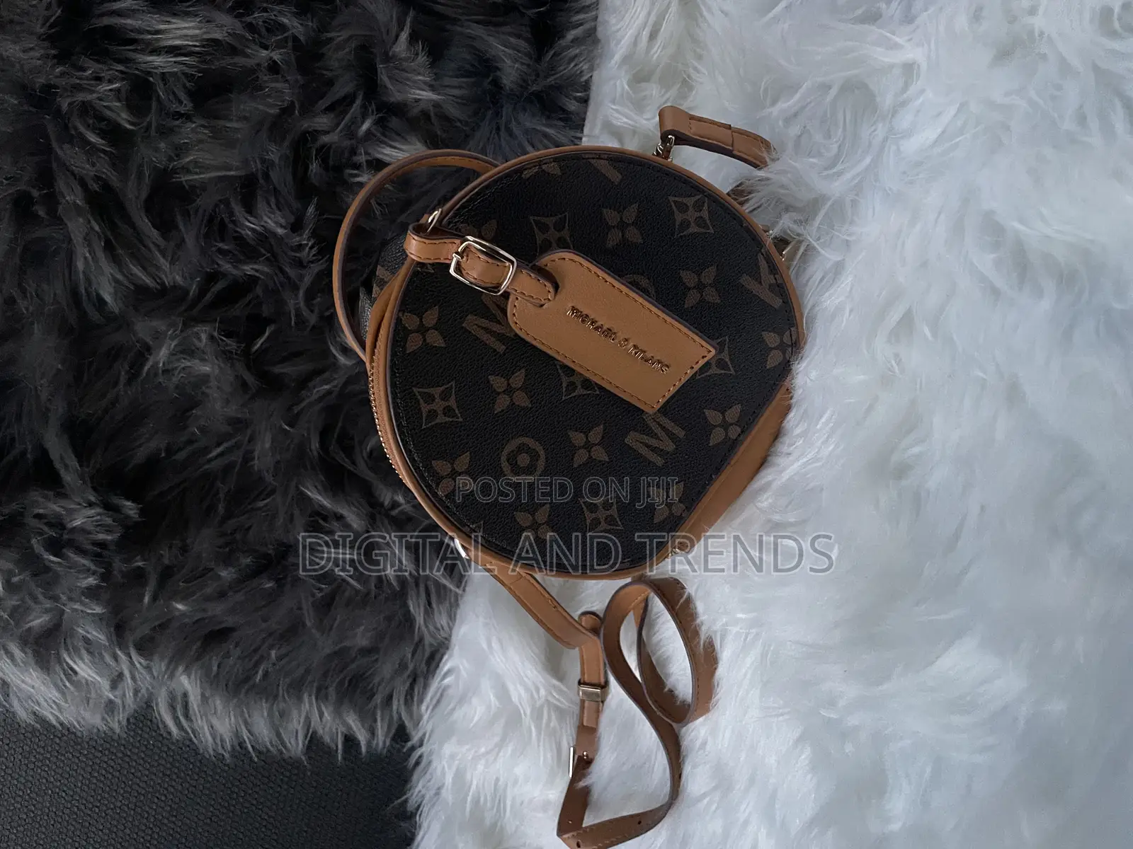 Round Monogram Crossbody Bag.