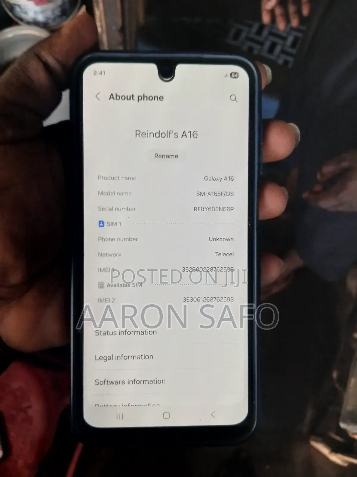 Samsung Galaxy A16 5G 128 GB Black