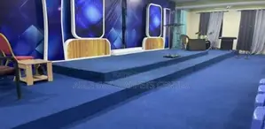 High Quality Blue Carpet for Rooms, Offices and Church Auditorium