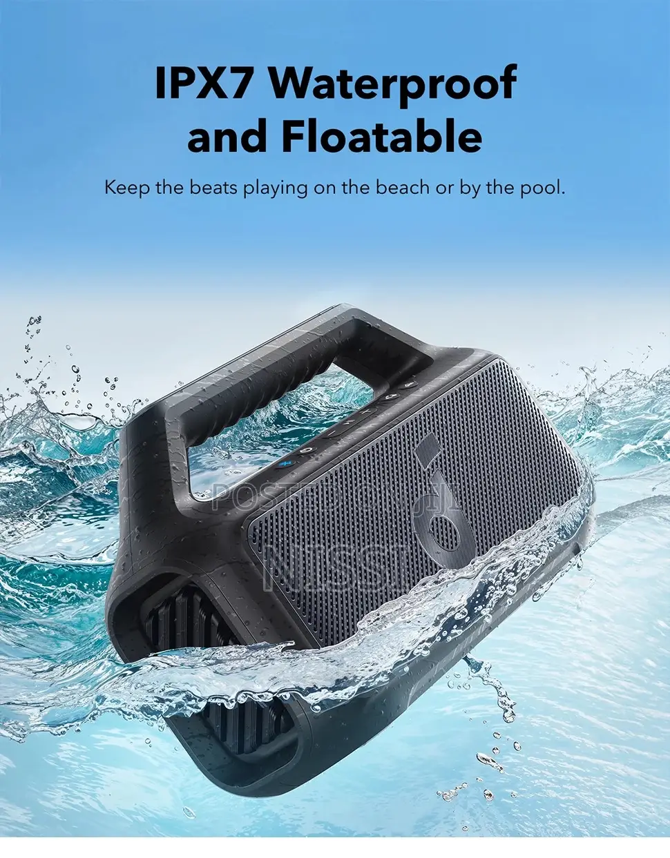 Soundcore Boom 2 by Anker, Indoor - Outdoor Speaker - Black