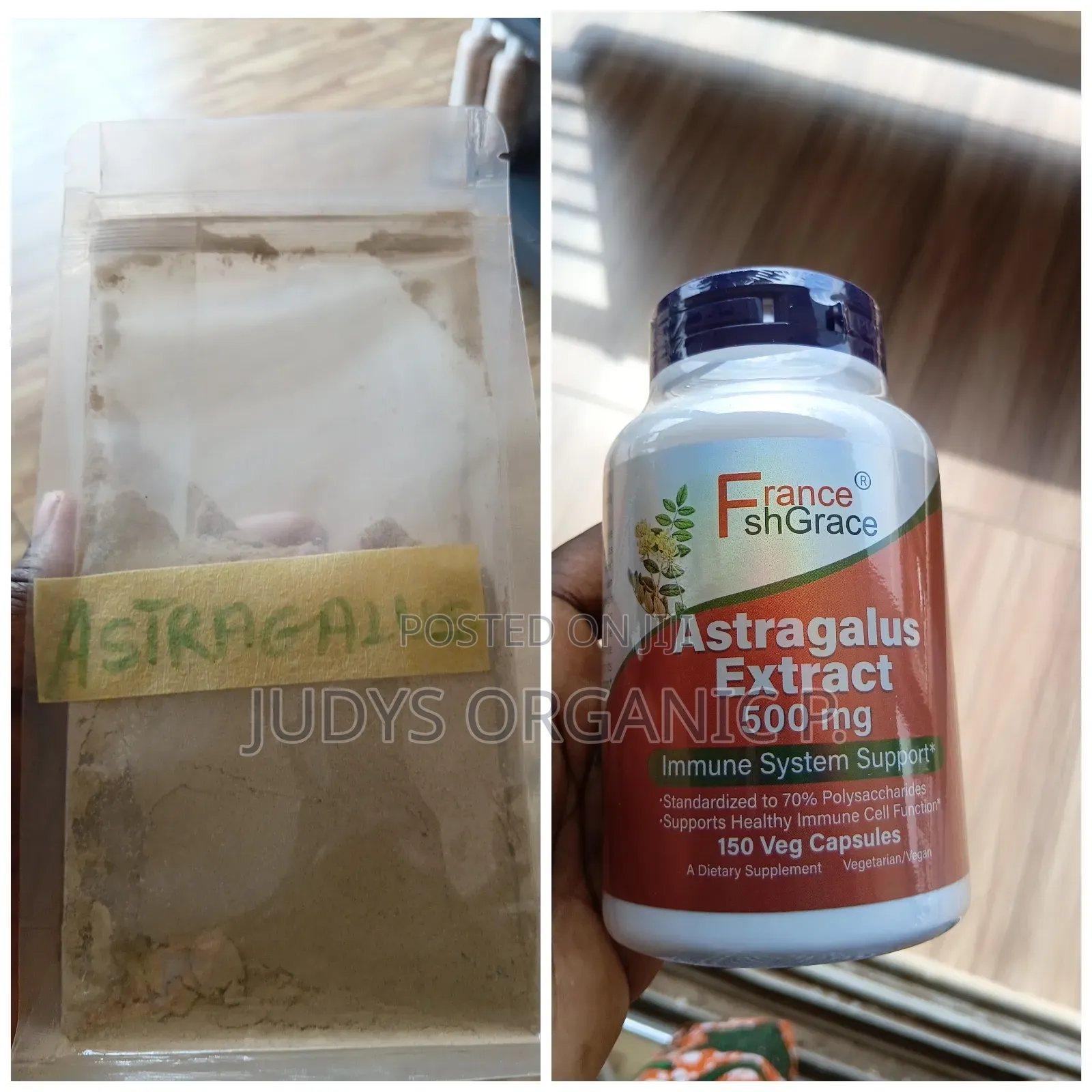 Astragalus Root Powder(Powder Ghc90, Capsules Ghc300)