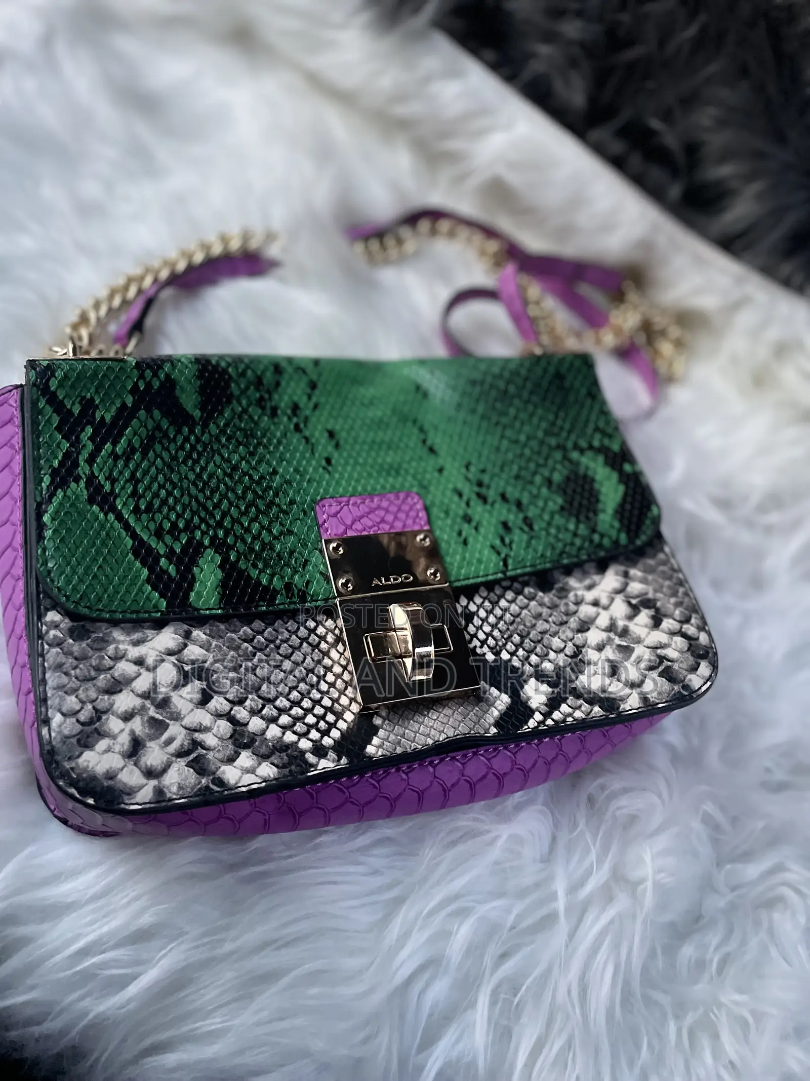 Aldo Colby Snake-Embossed Crossbody Bag.