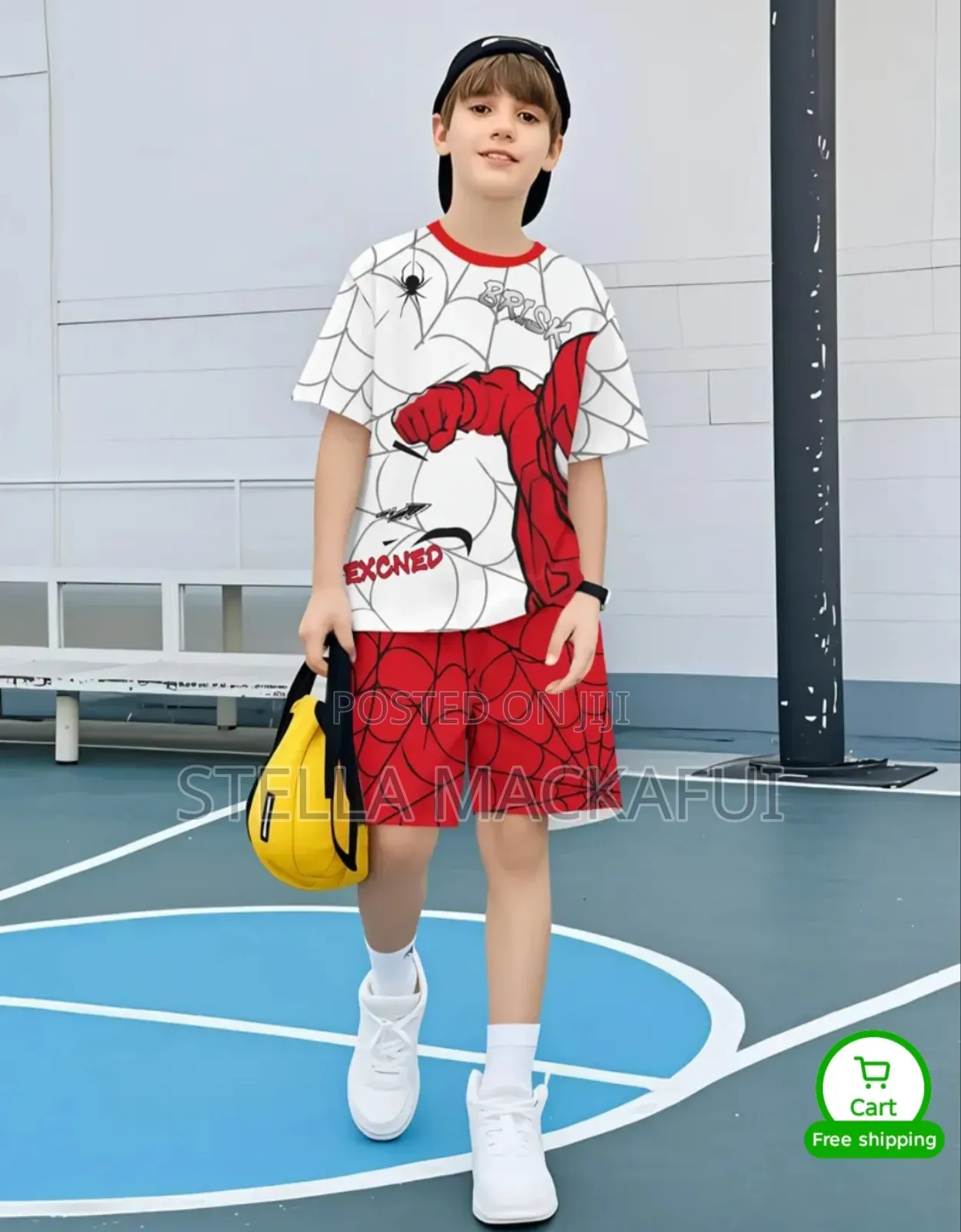Spiderman Shirt With Short for 5-7yrs Only