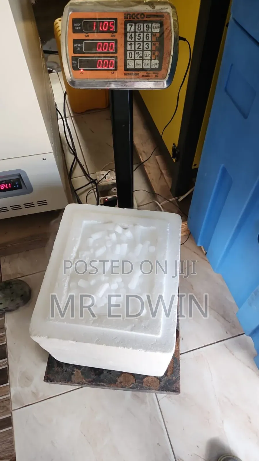 Ice Cubes And Dry Ice