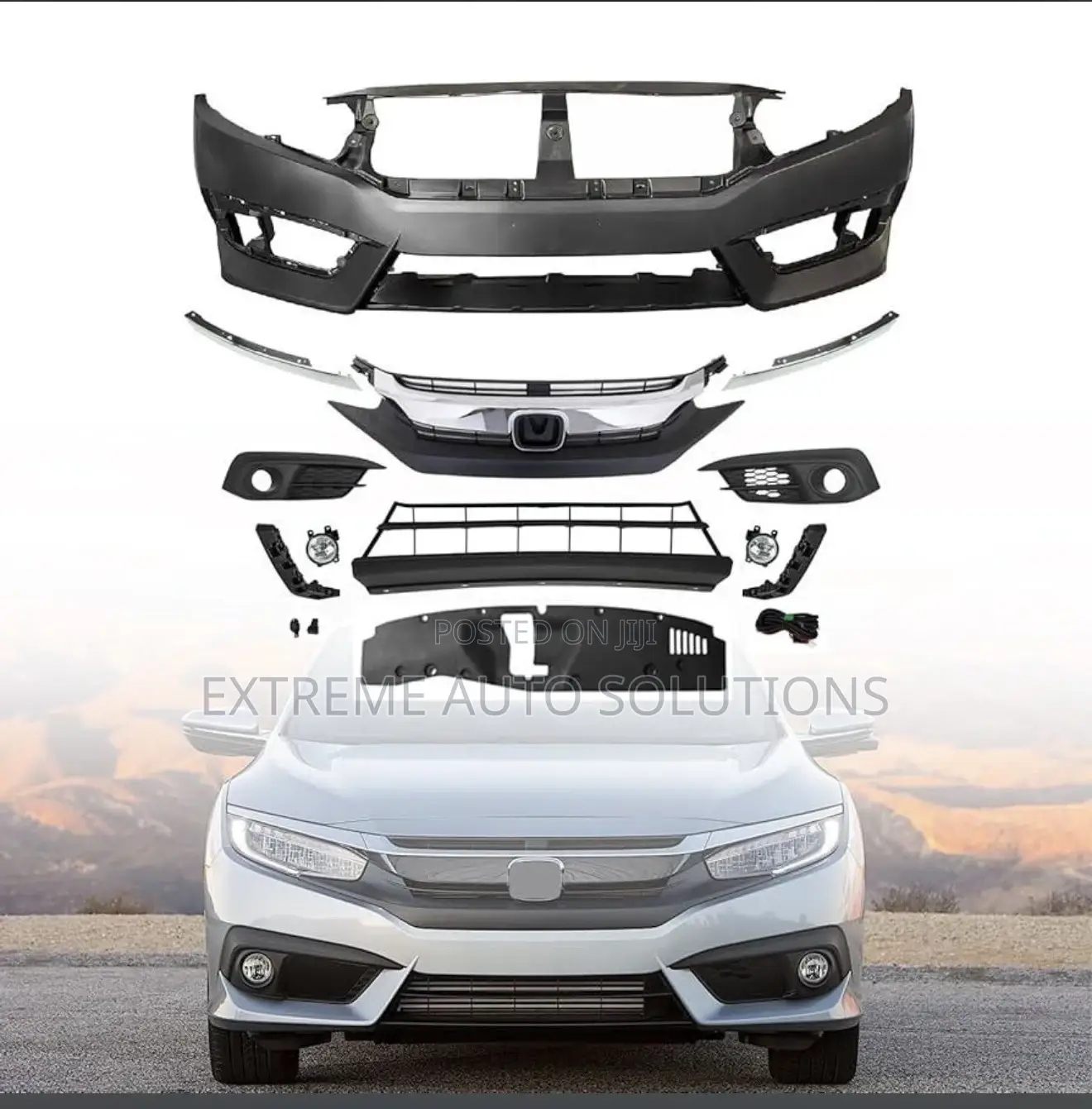 Honda Civic 2017 Front Bumper Complete