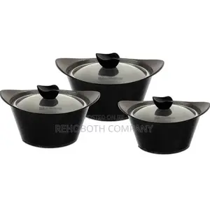 Sq Professional Caia Marbell Die-Cast Stockpot Non-Stick Coating 3pc