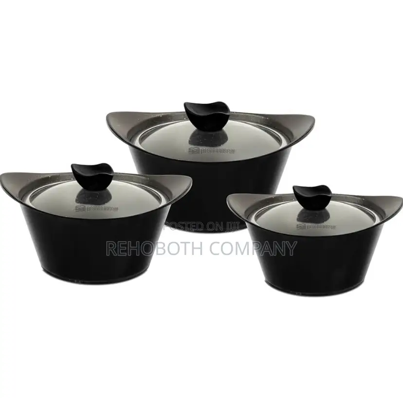Sq Professional Caia Marbell Die-Cast Stockpot Non-Stick Coating 3pc