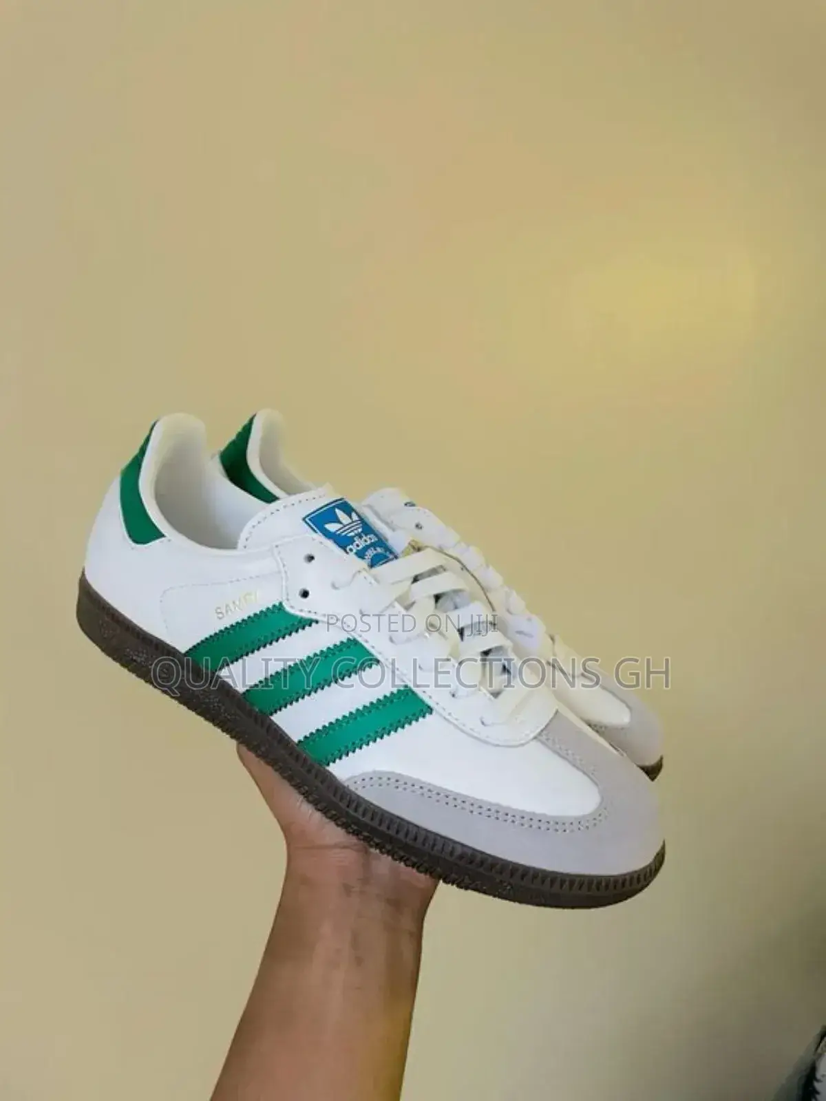 Samba Green and White