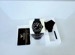 Men's Wristwatch, Black Nibosi Quartz Watch