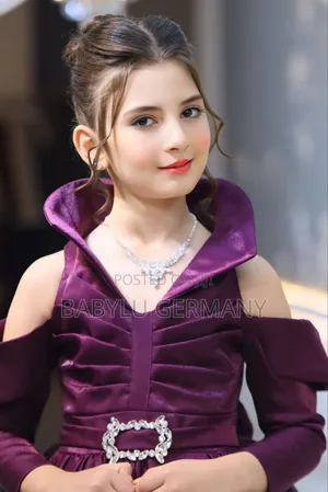 Luxury Turkish Purple Ball Gown With Accessories