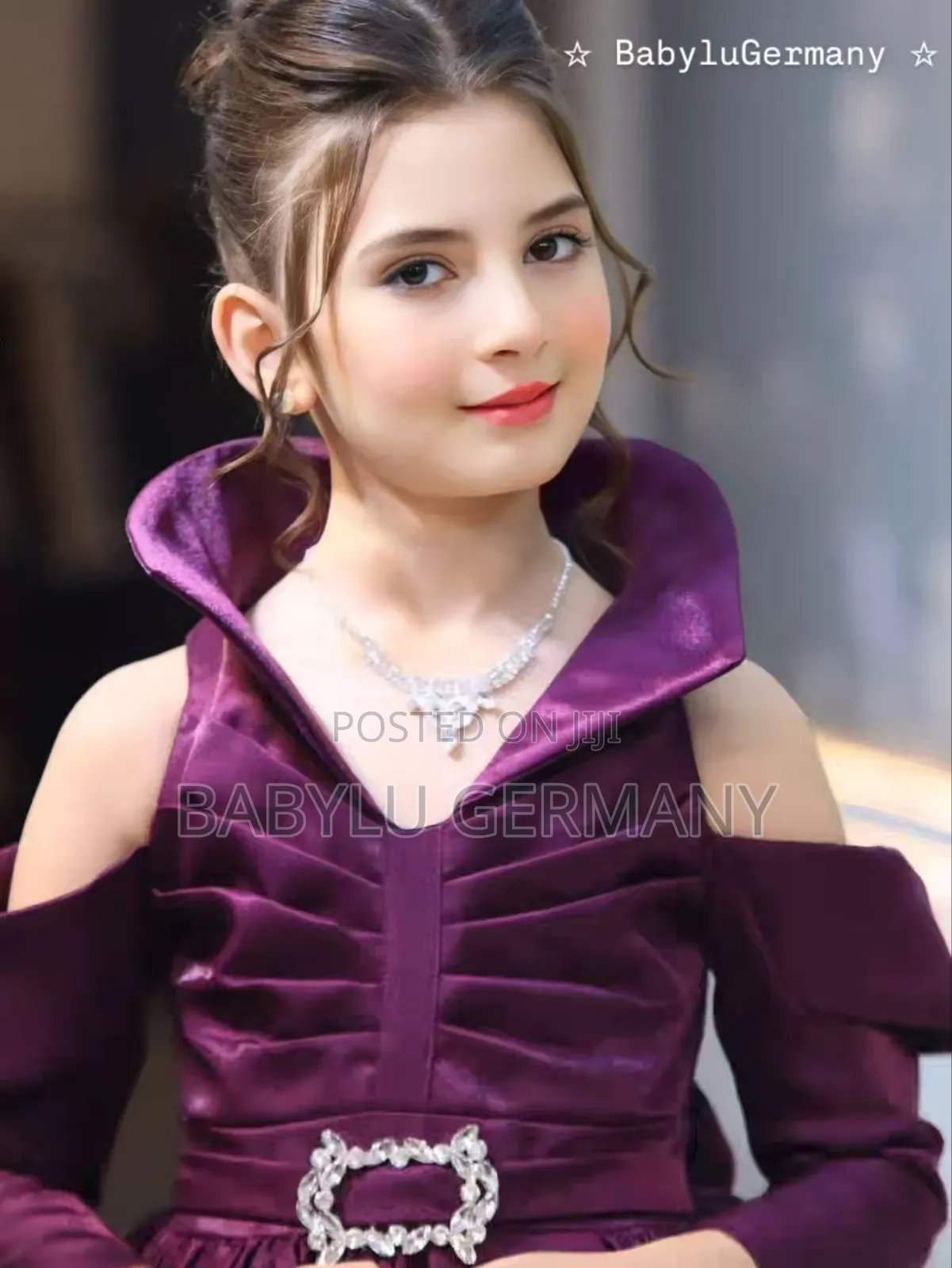 Luxury Turkish Purple Ball Gown With Accessories