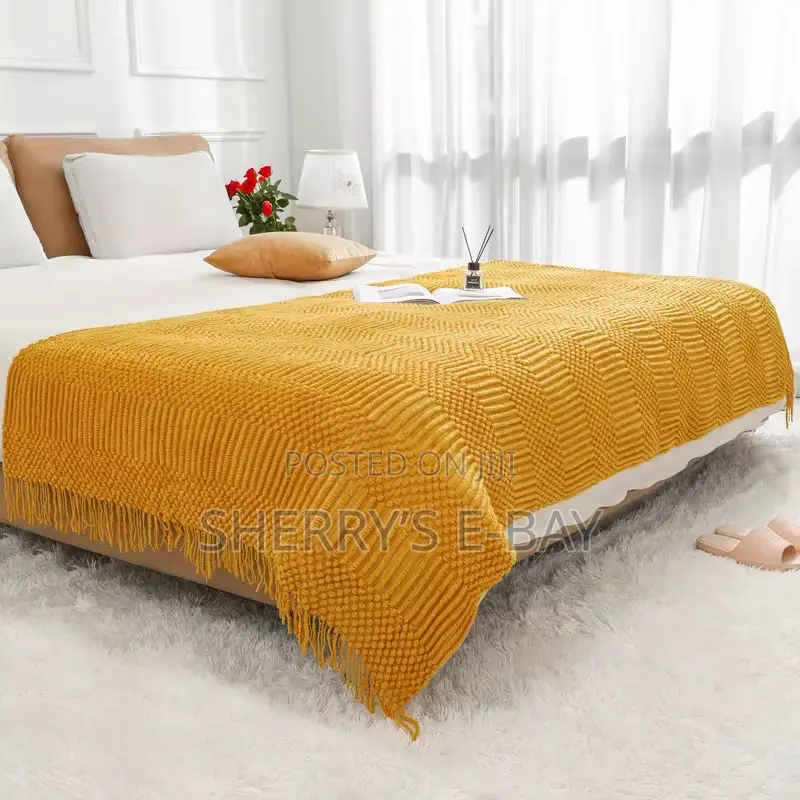 Throw Blanket With Tassel
