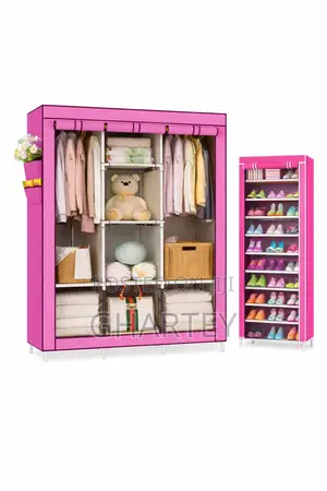 Foldable Fabric Wardrobe Shoerack Available in Different Colors