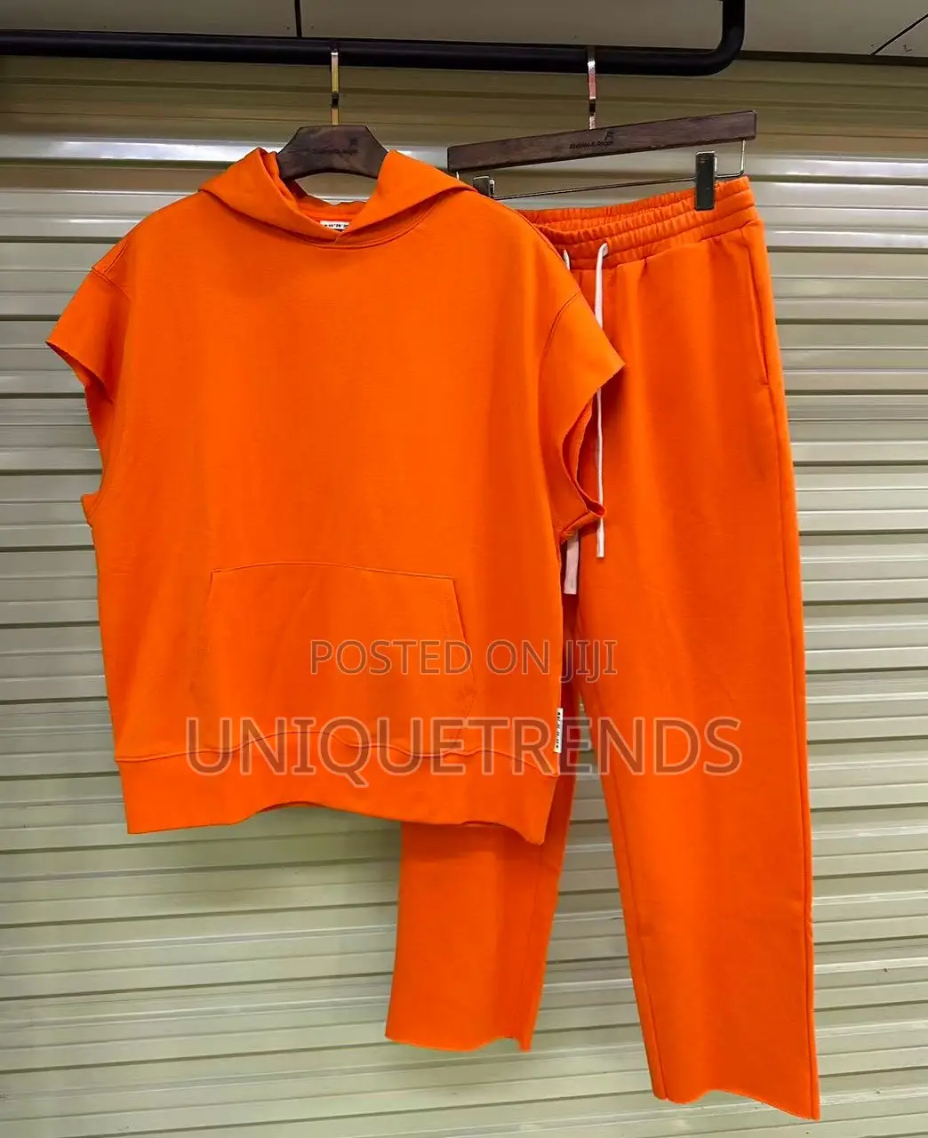 Sleeveless Top and Down Hoodies