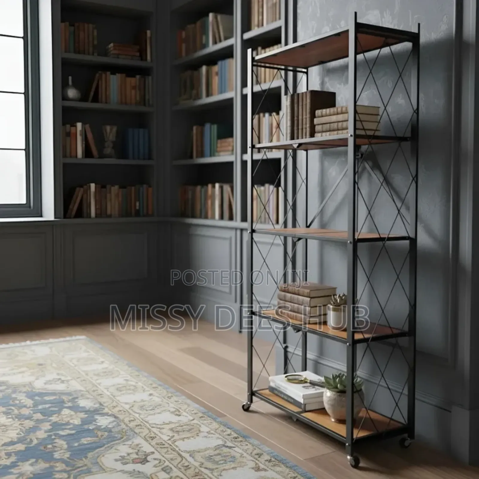 Wooden Shelves Foldable Rack